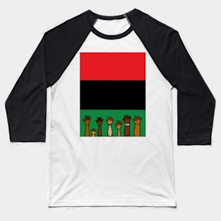 Pan African flag Juneteenth black freedom liberation Baseball T-Shirt